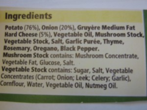ingredients list